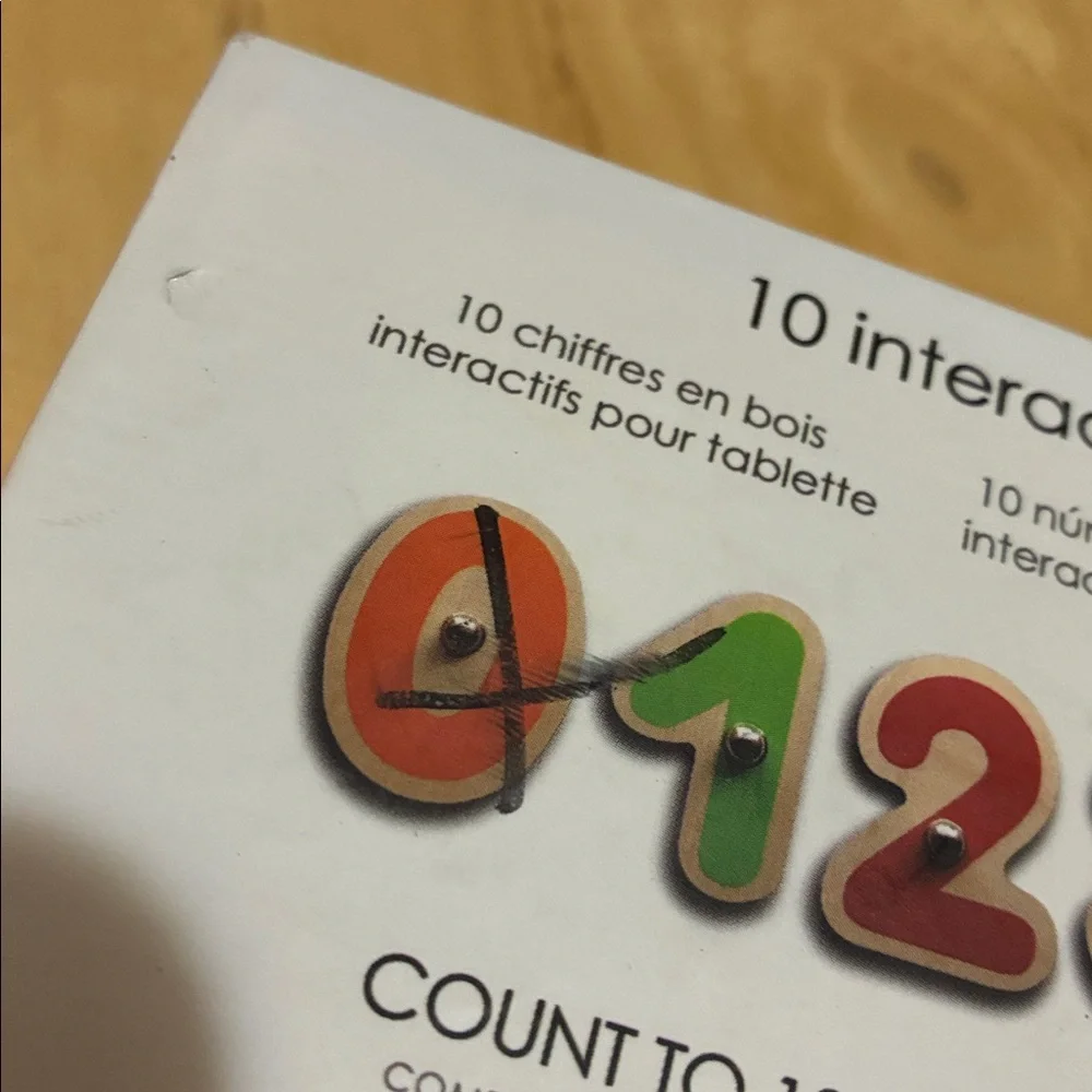 Marbotic Interactive Wooden Numbers for Tablet - Multicolor
